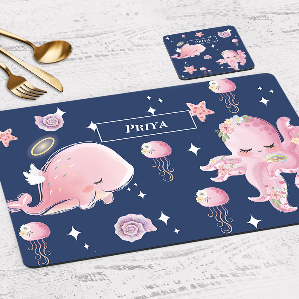 Blushing Underseas Placemat - Set of 2