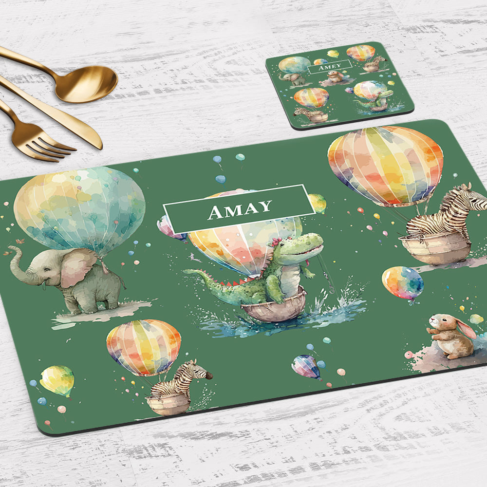 Balloon Safari Placemat - Set of 2