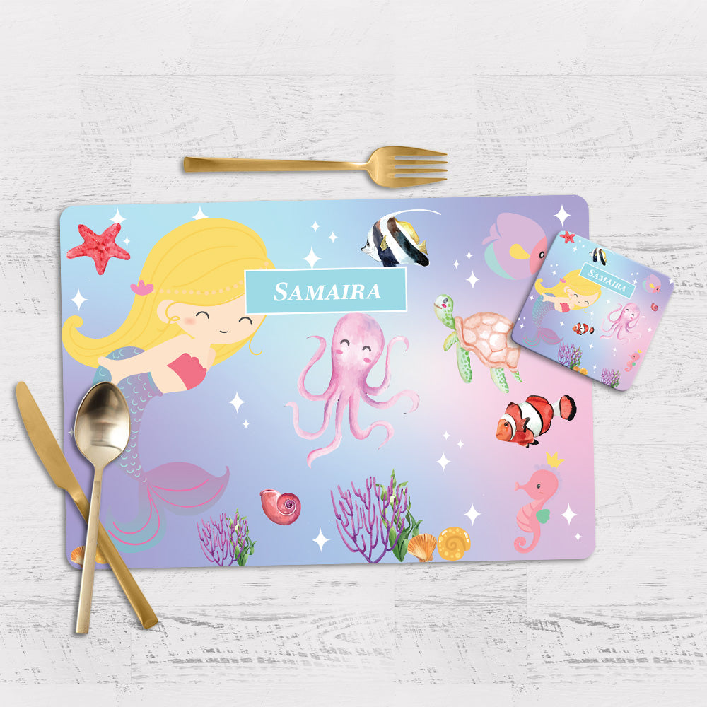 Lil Mermaid Placemat - Set of 2