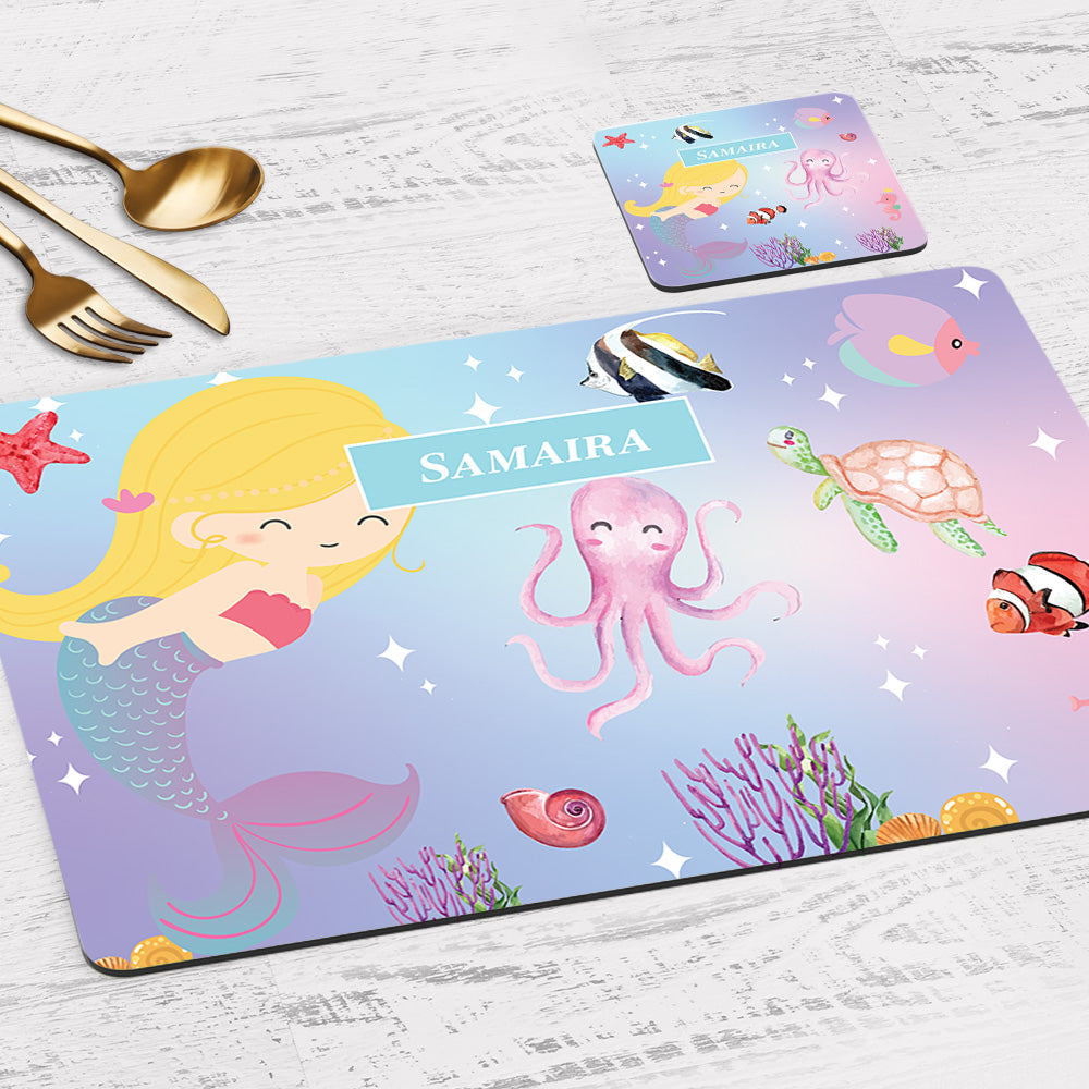 Lil Mermaid Placemat - Set of 2