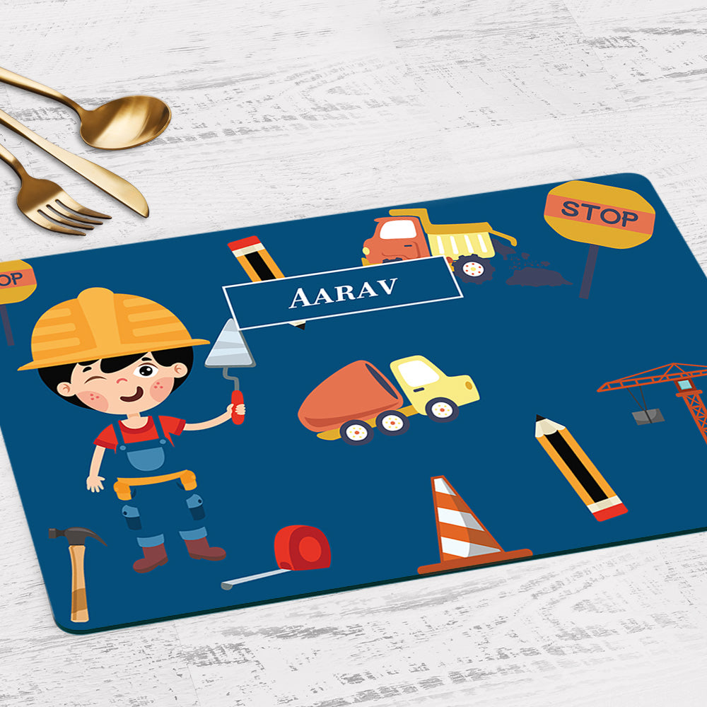 Little Builder Placemat - Set of 2