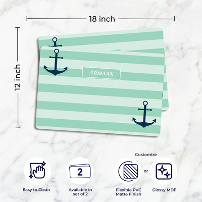 Nautical Anchor Placemat - Set of 2