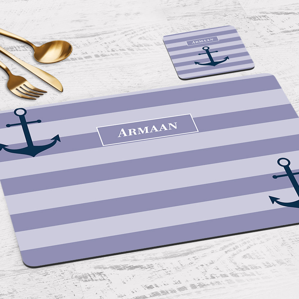 Nautical Anchor Placemat - Set of 2