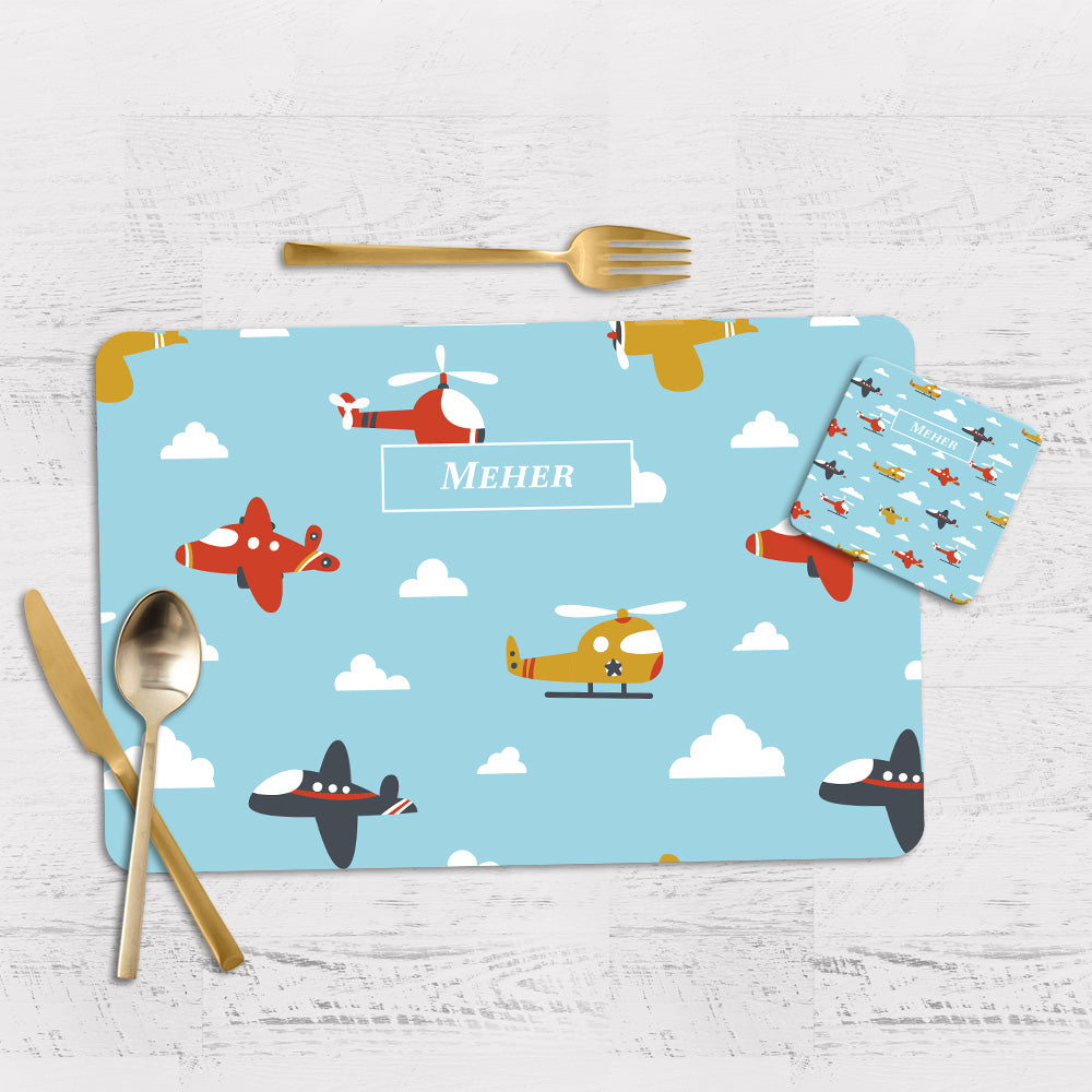 Airplane Skies Placemat - Set of 2