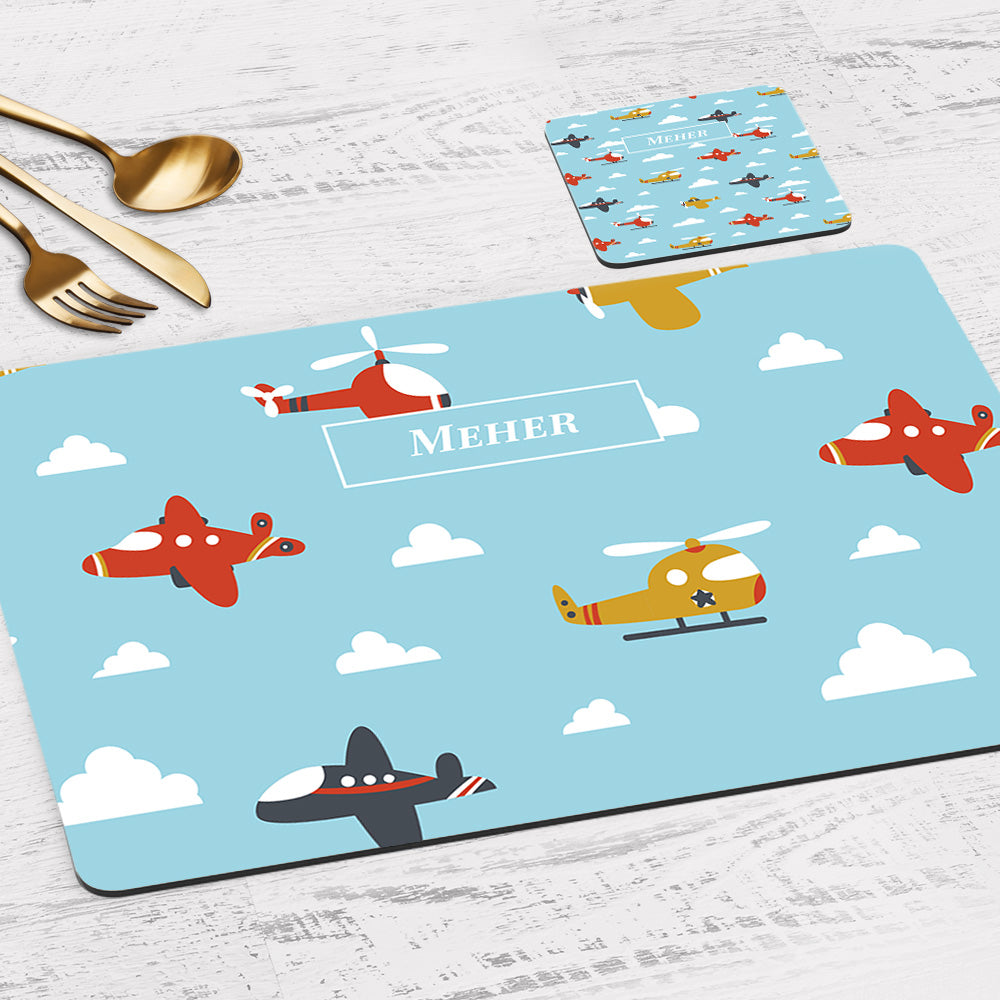 Airplane Skies Placemat - Set of 2