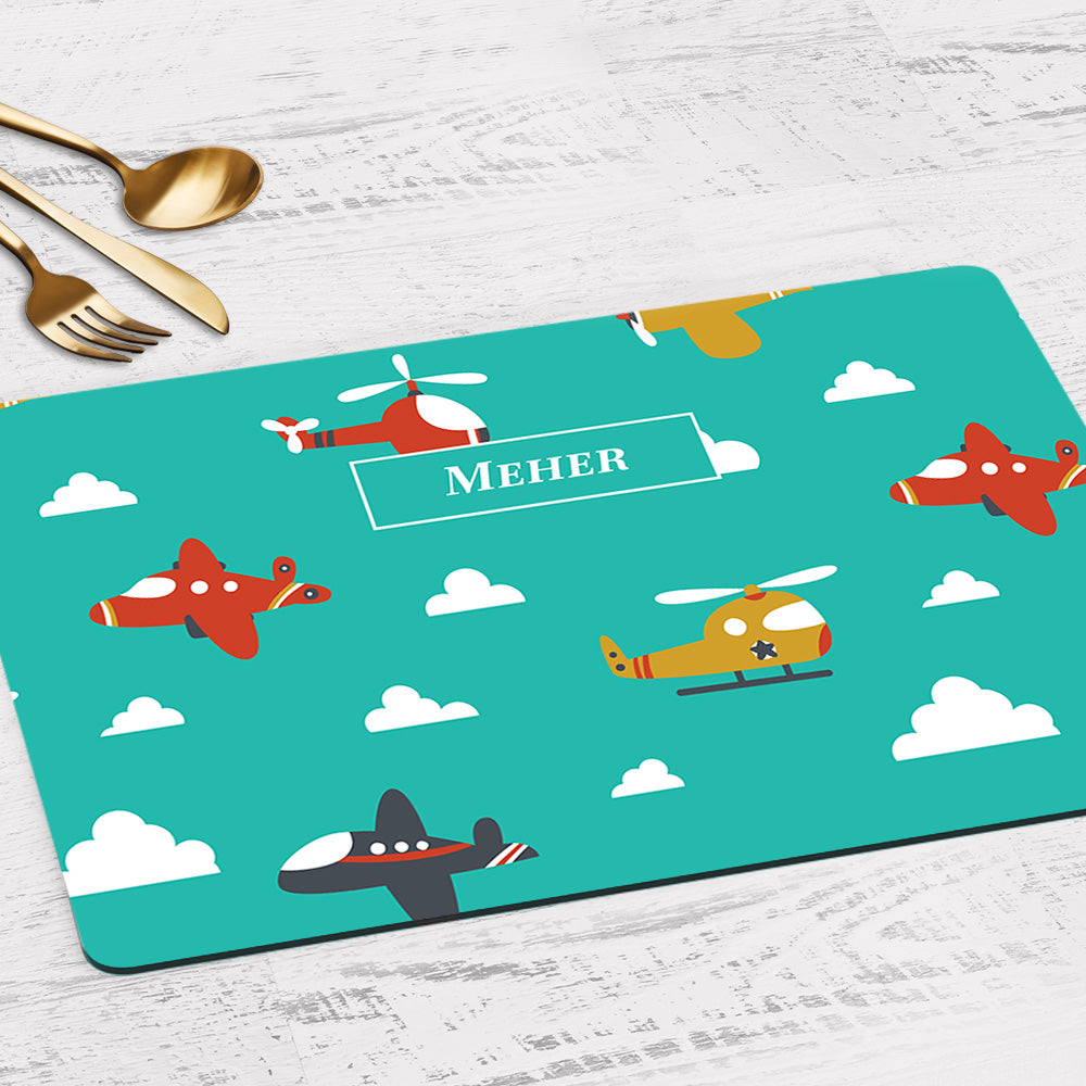 Airplane Skies Placemat - Set of 2