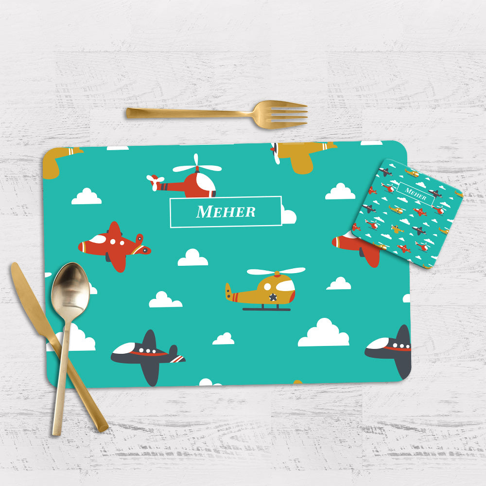 Airplane Skies Placemat - Set of 2