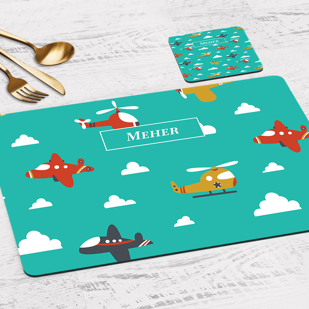 Airplane Skies Placemat - Set of 2