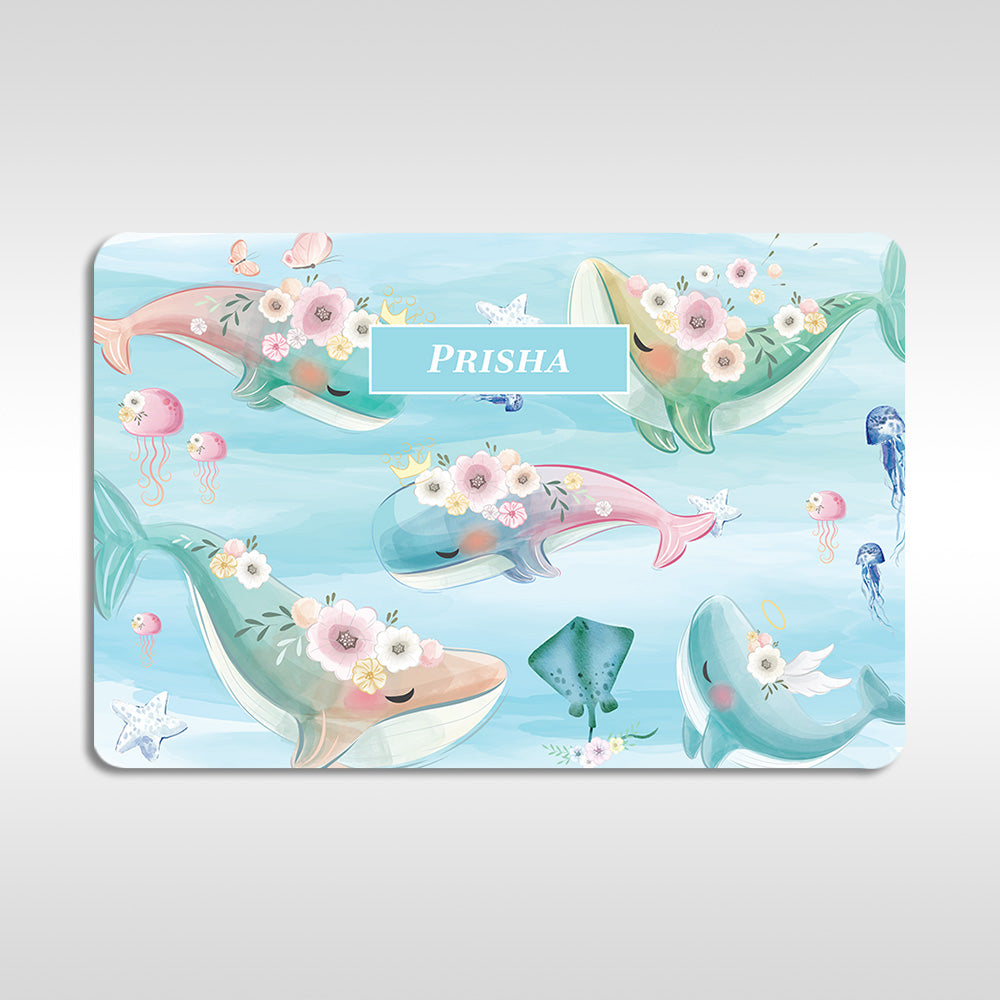 Floral Whales Placemat (kids)