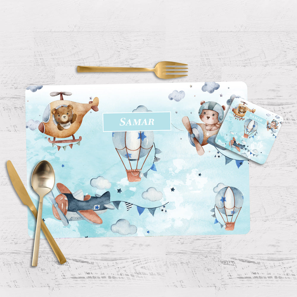 Teddy's Flight Tableware Set (kids)