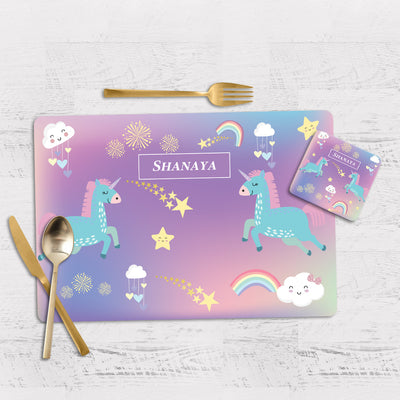 Unicorns & Rainbow Tableware Set
