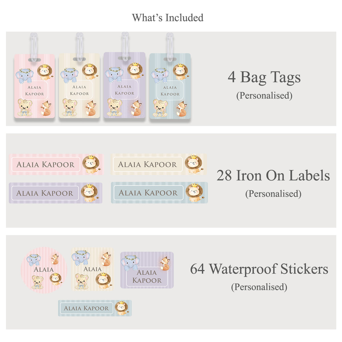 Little Wild Labelling Set
