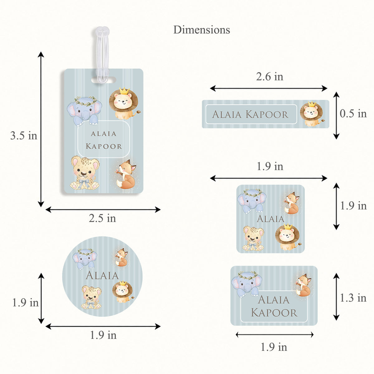 Little Wild Labelling Set