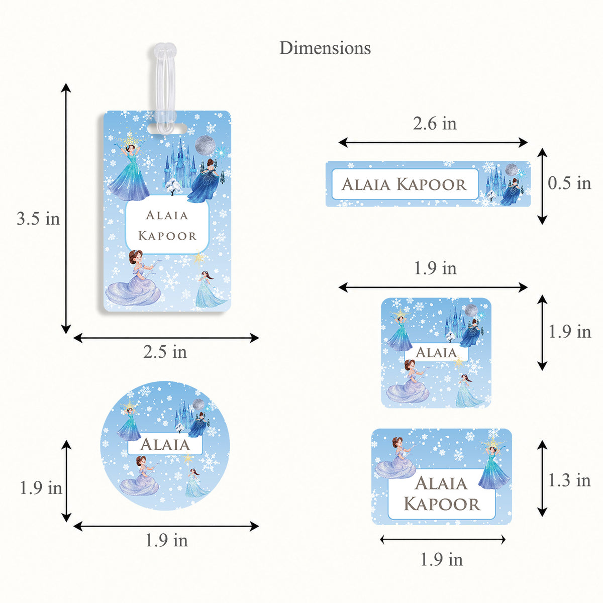Snow Queen Labelling Set