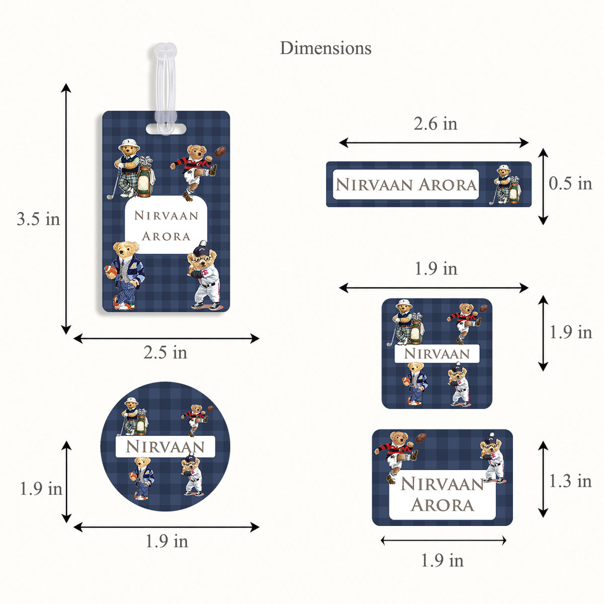 Sports Club Labelling Set