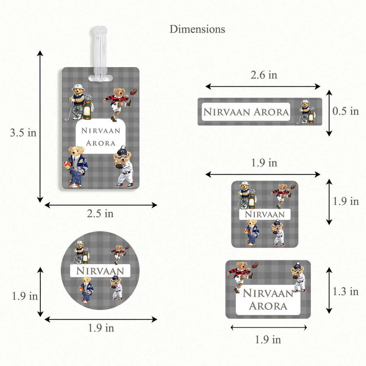 Sports Club Labelling Set