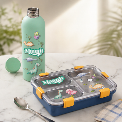 Dinoland Lunch Box & Water Bottle Gift Set