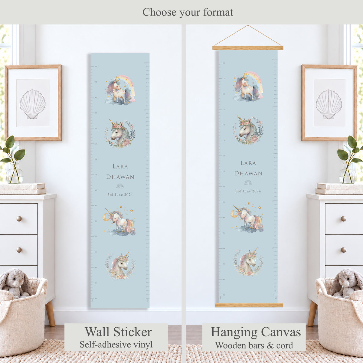 Unicorn Wishes Height Chart