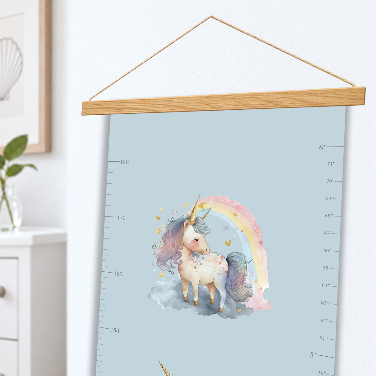 Unicorn Wishes Height Chart