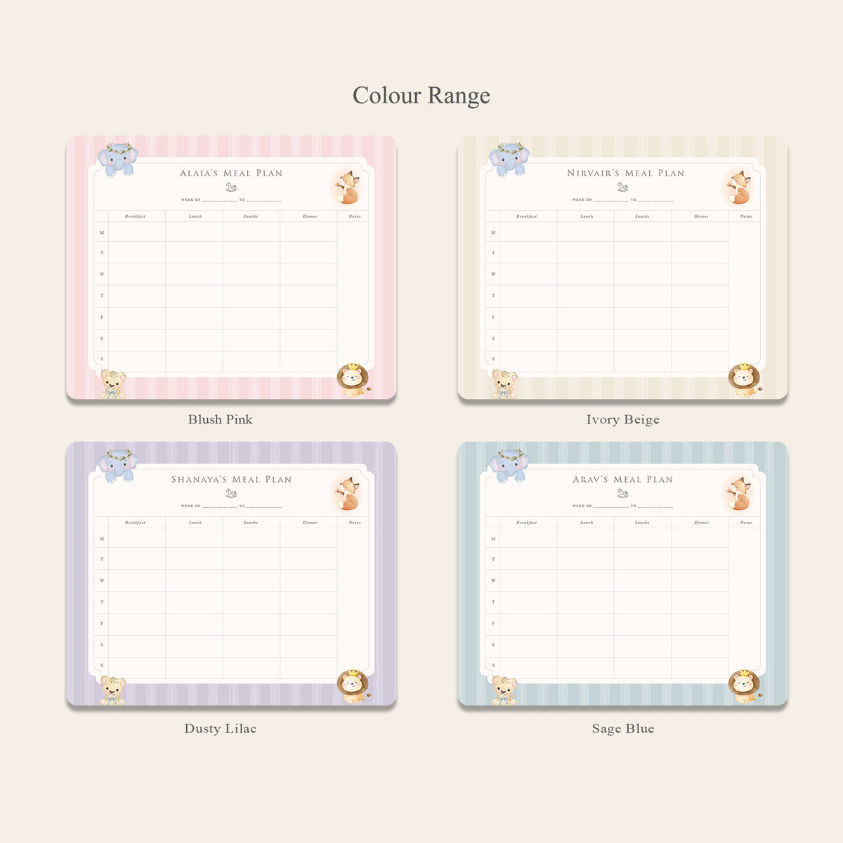 Little Wild Meal Planner
