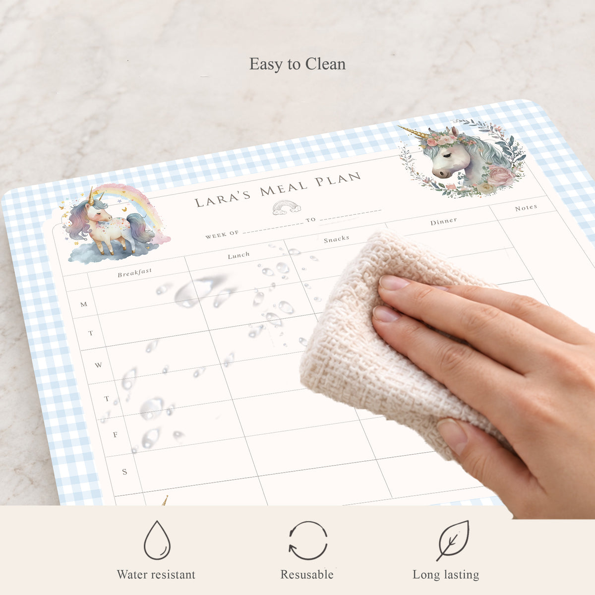 Unicorn Wishes Meal Planner