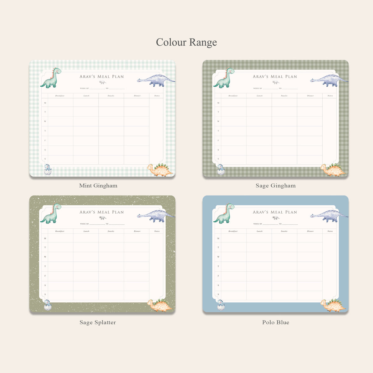 Little Rex Meal Planner