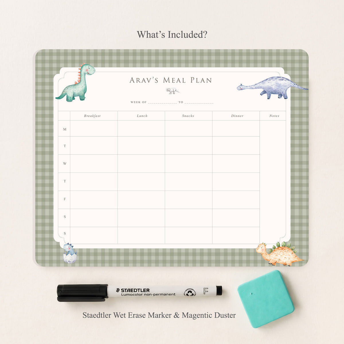 Little Rex Meal Planner