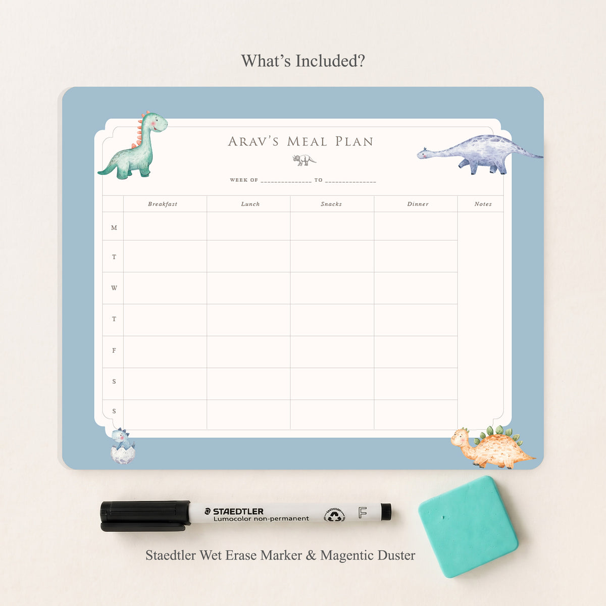Little Rex Meal Planner