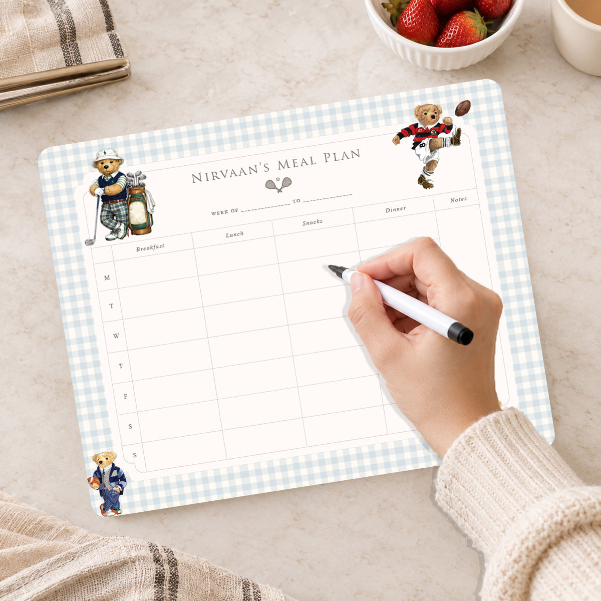 Sports Club Meal Planner