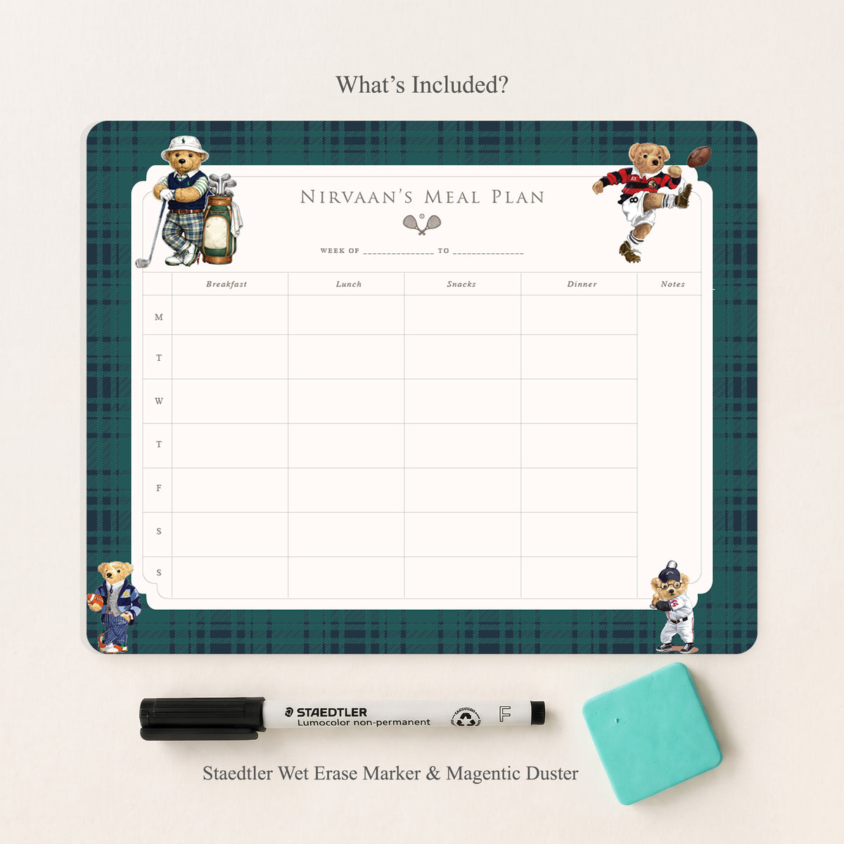 Sports Club Meal Planner