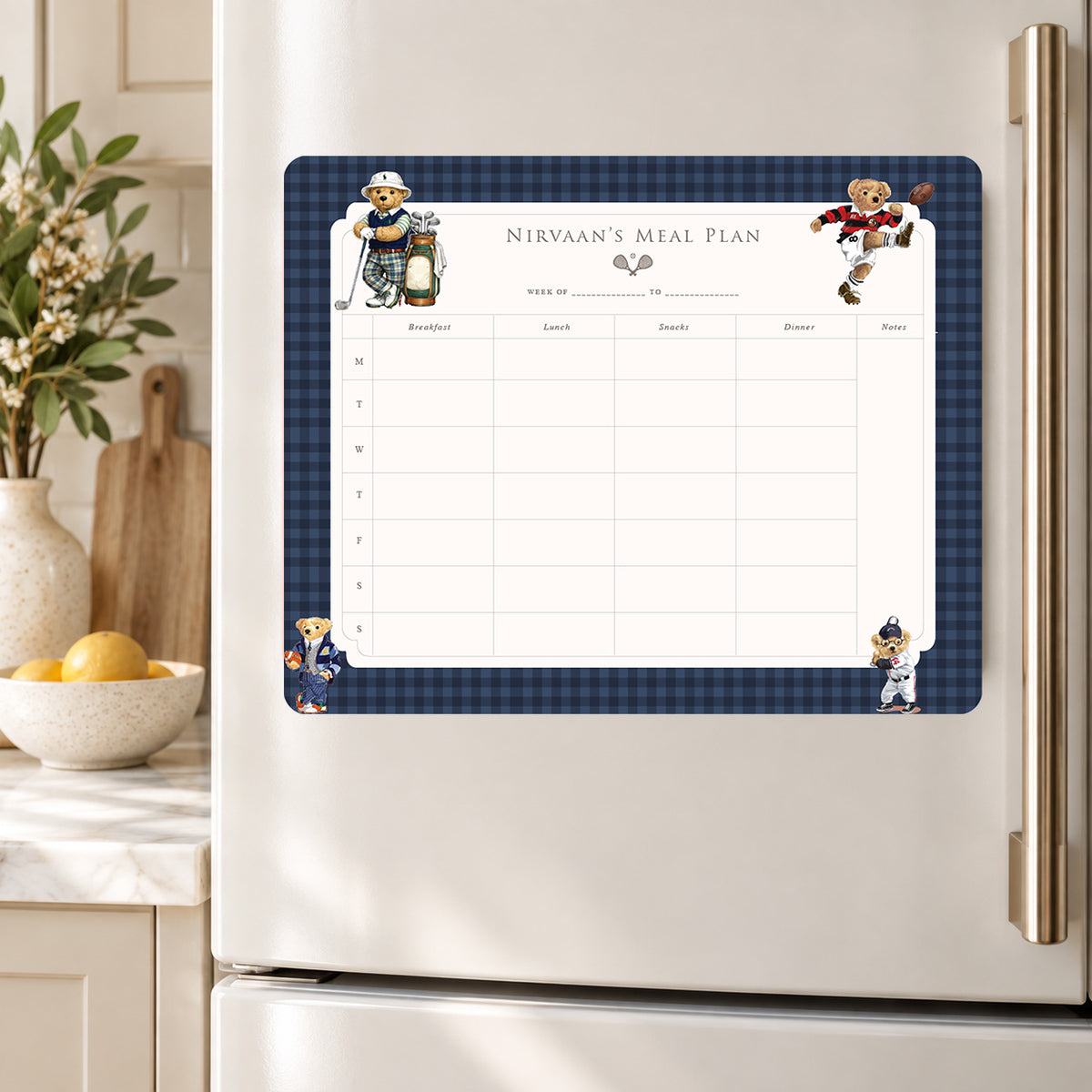 Sports Club Meal Planner