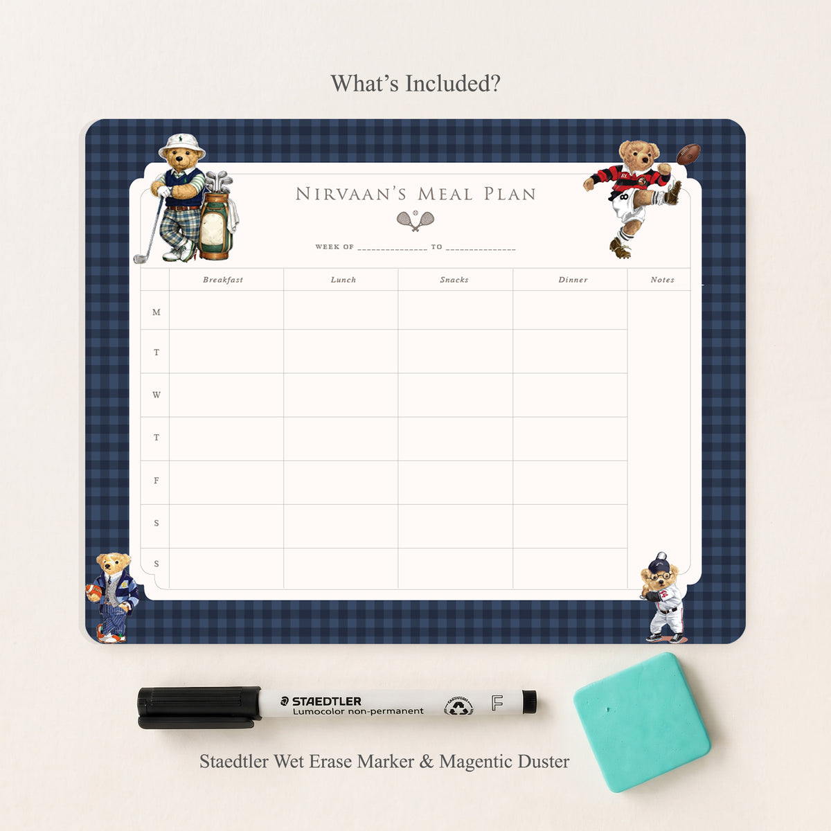 Sports Club Meal Planner