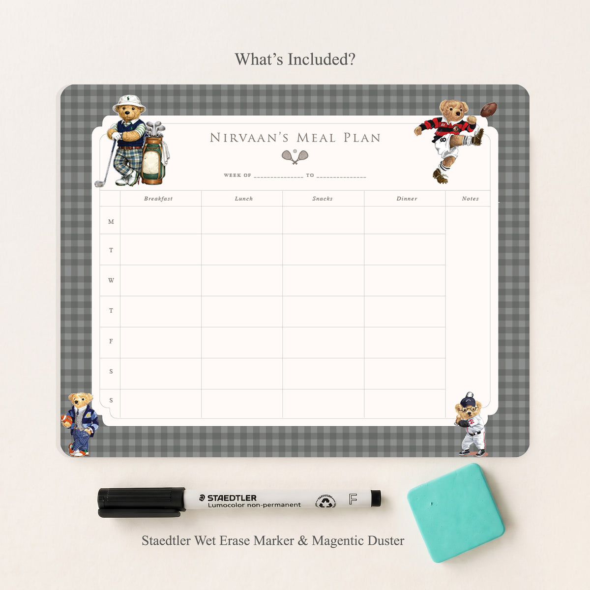 Sports Club Meal Planner