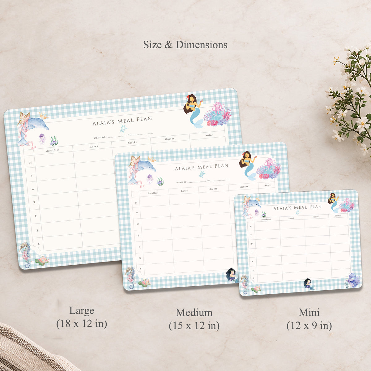 Ocean Belle Meal Planner