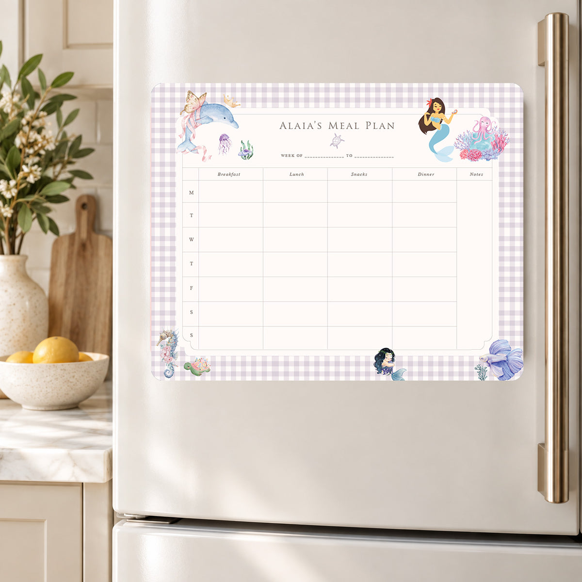 Ocean Belle Meal Planner