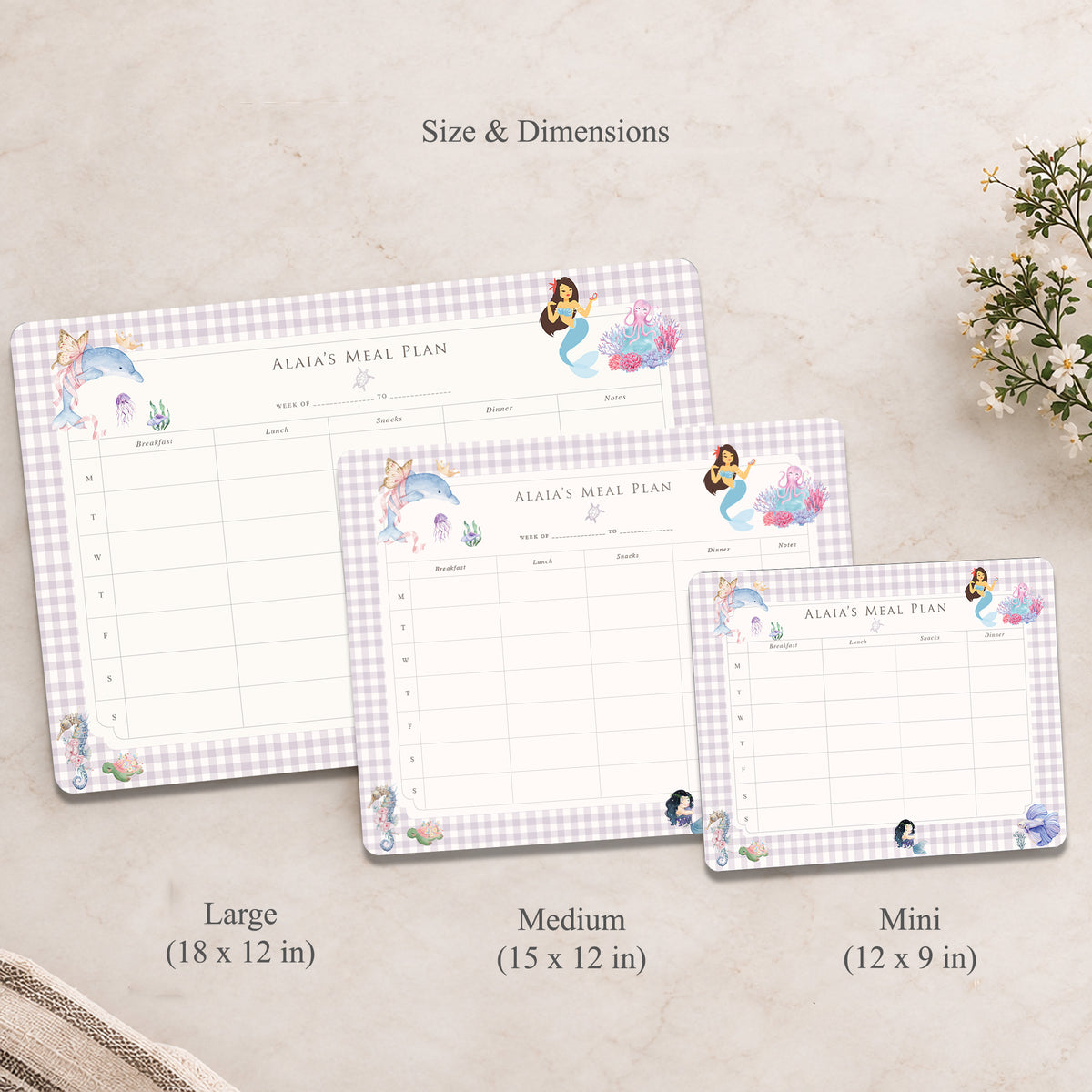 Ocean Belle Meal Planner