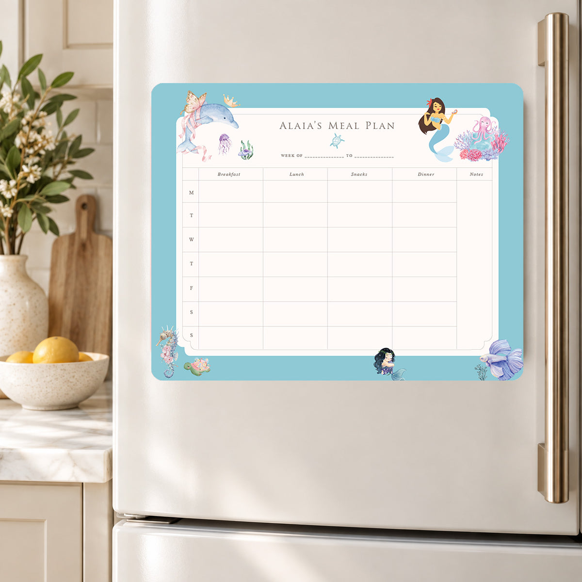Ocean Belle Meal Planner