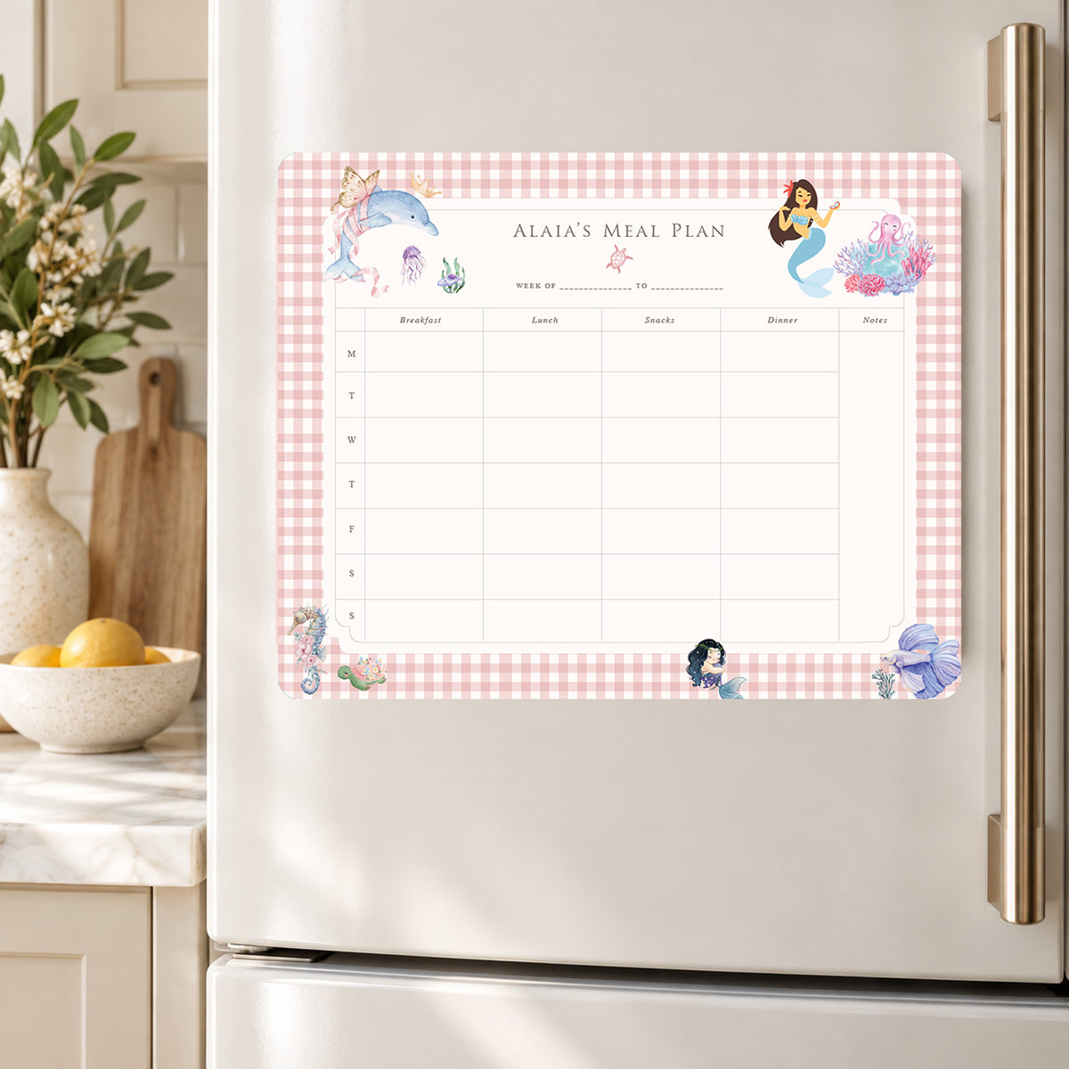 Ocean Belle Meal Planner