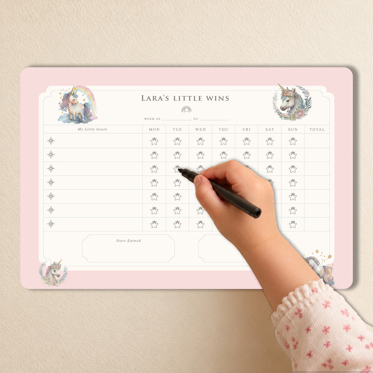 Unicorn Wishes Reward Chart