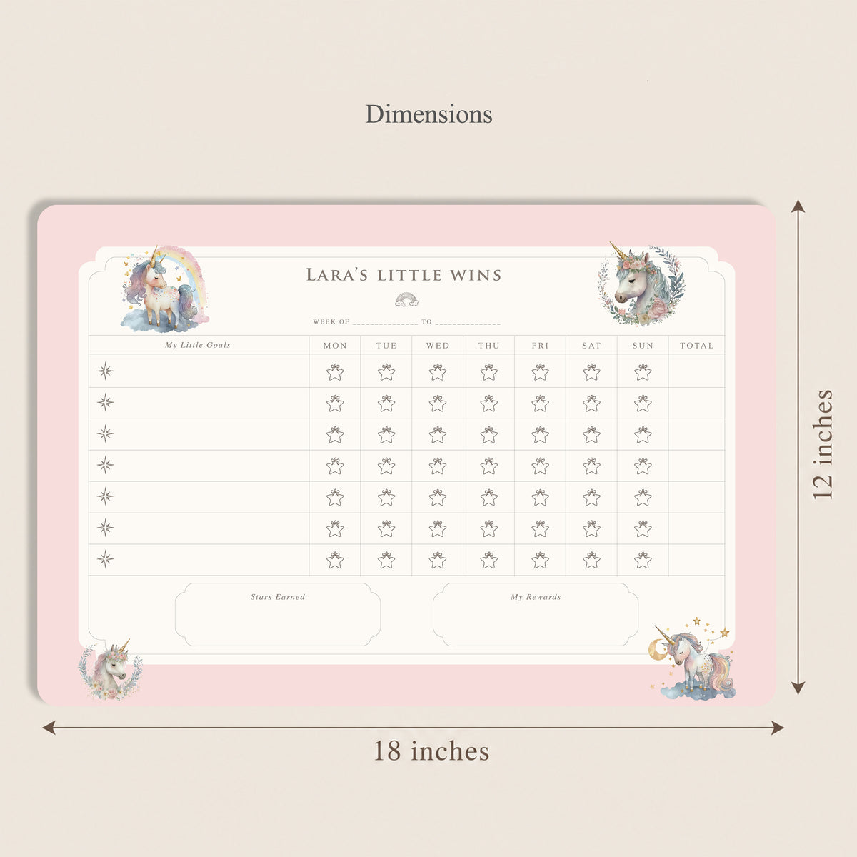 Unicorn Wishes Reward Chart