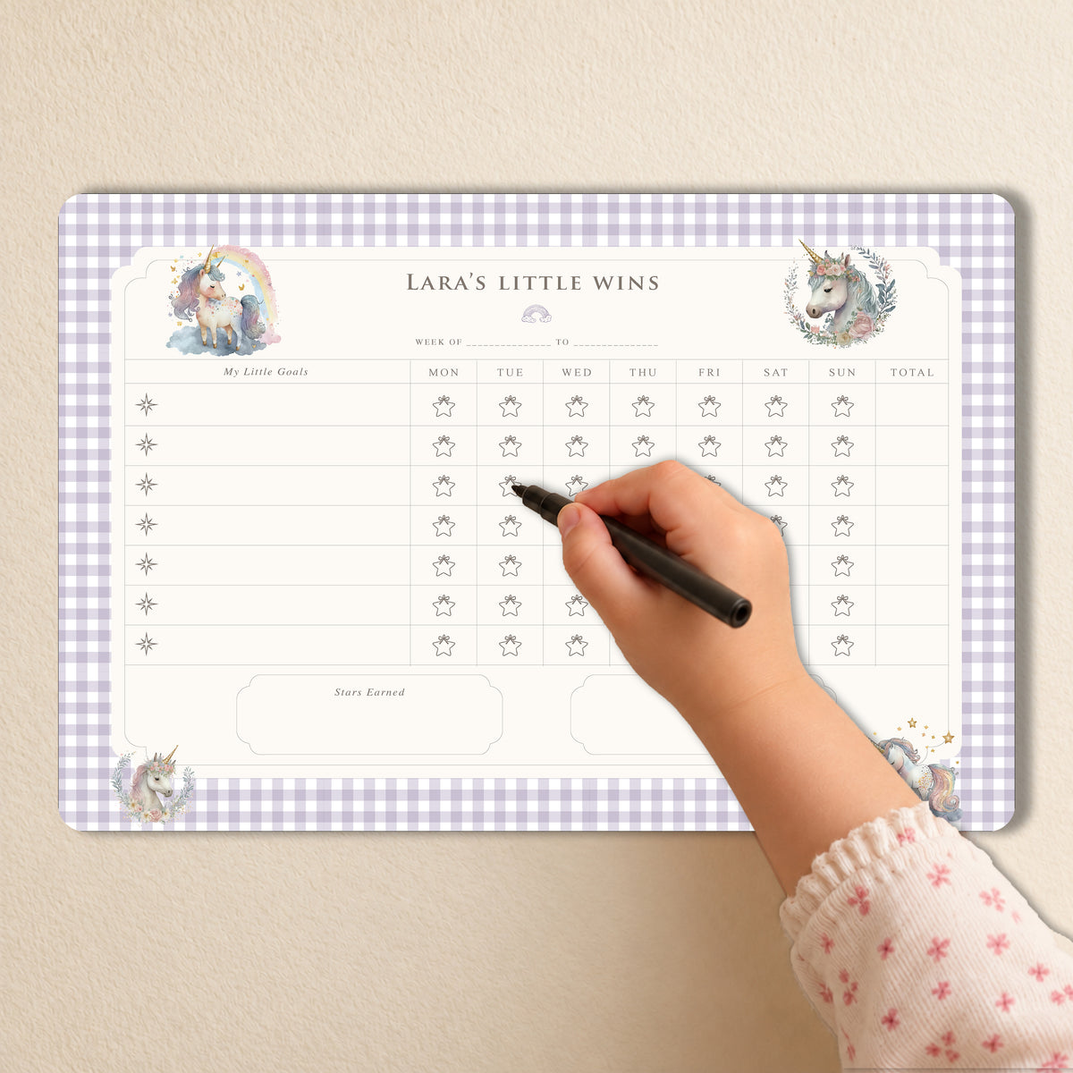 Unicorn Wishes Reward Chart