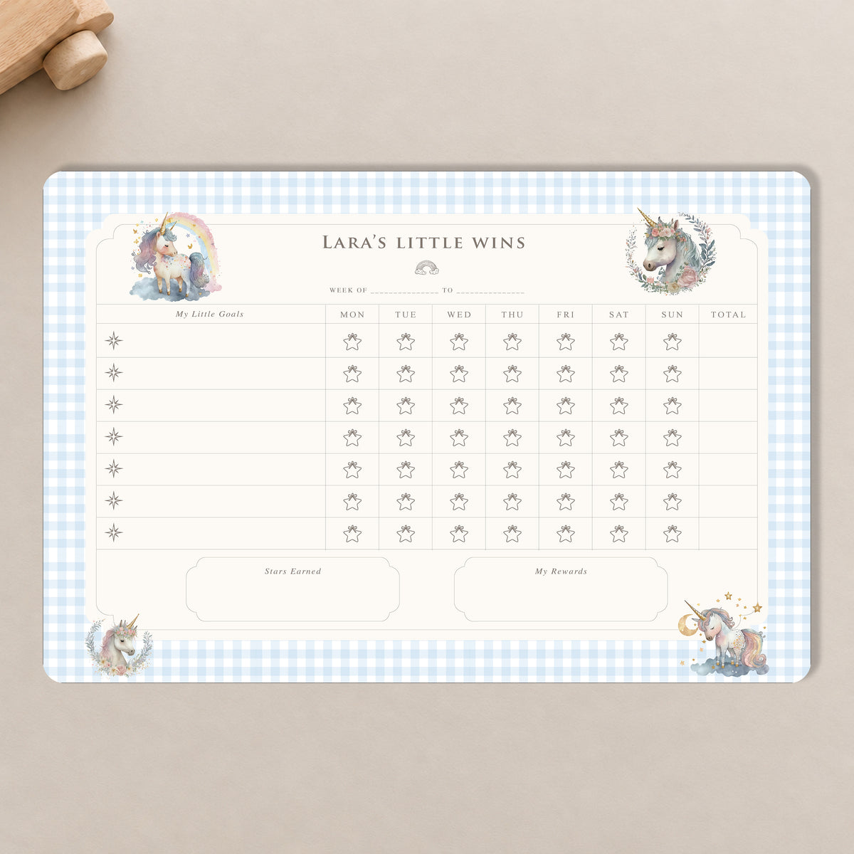 Unicorn Wishes Reward Chart