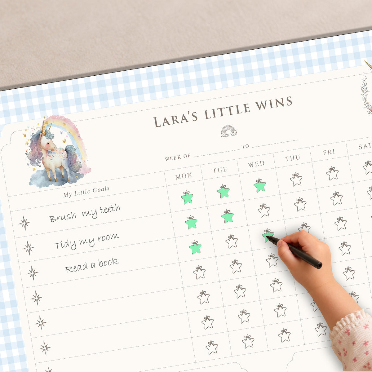Unicorn Wishes Reward Chart