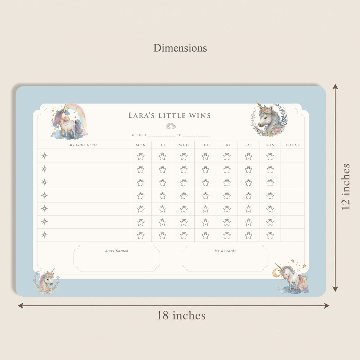 Unicorn Wishes Reward Chart