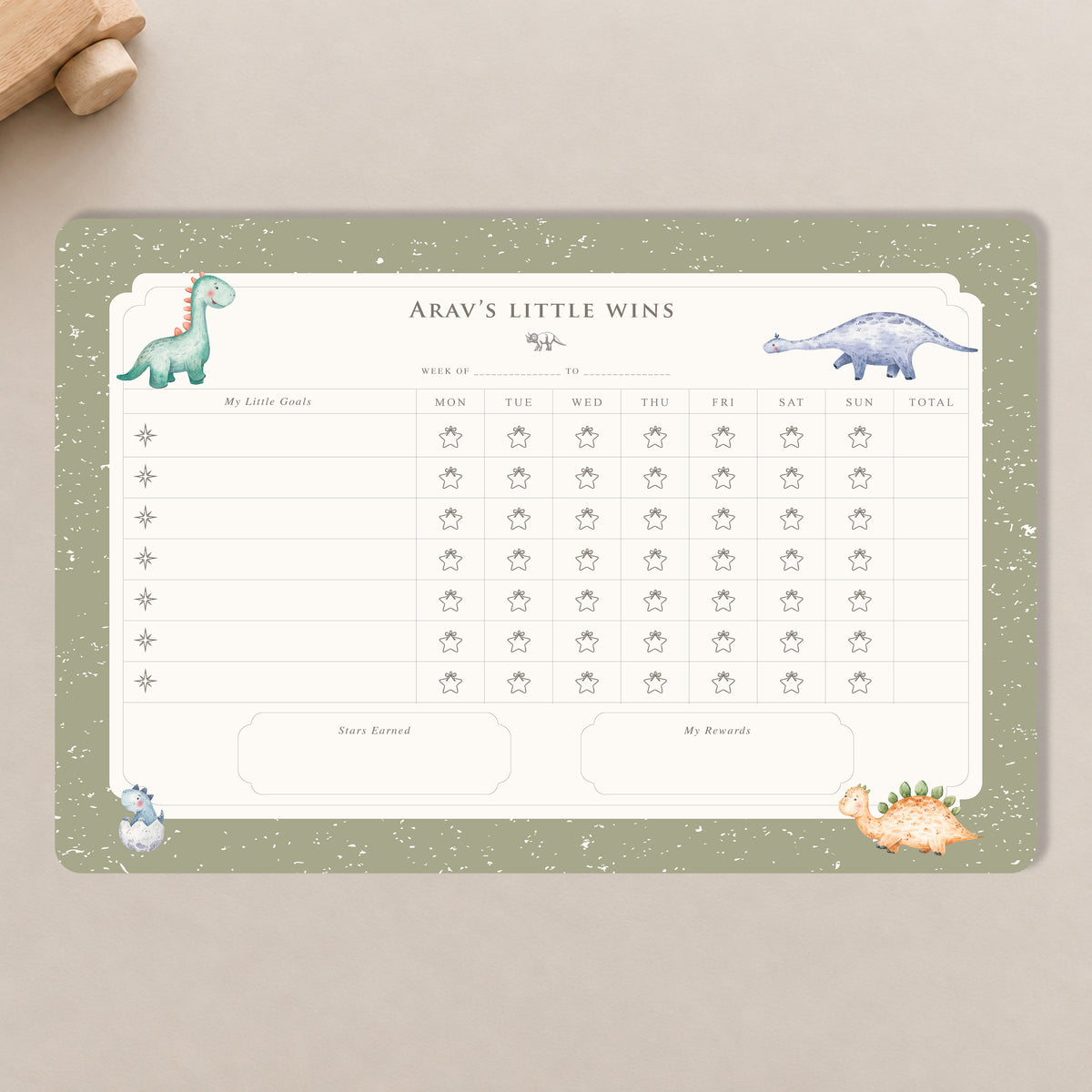 Little Rex Reward Chart