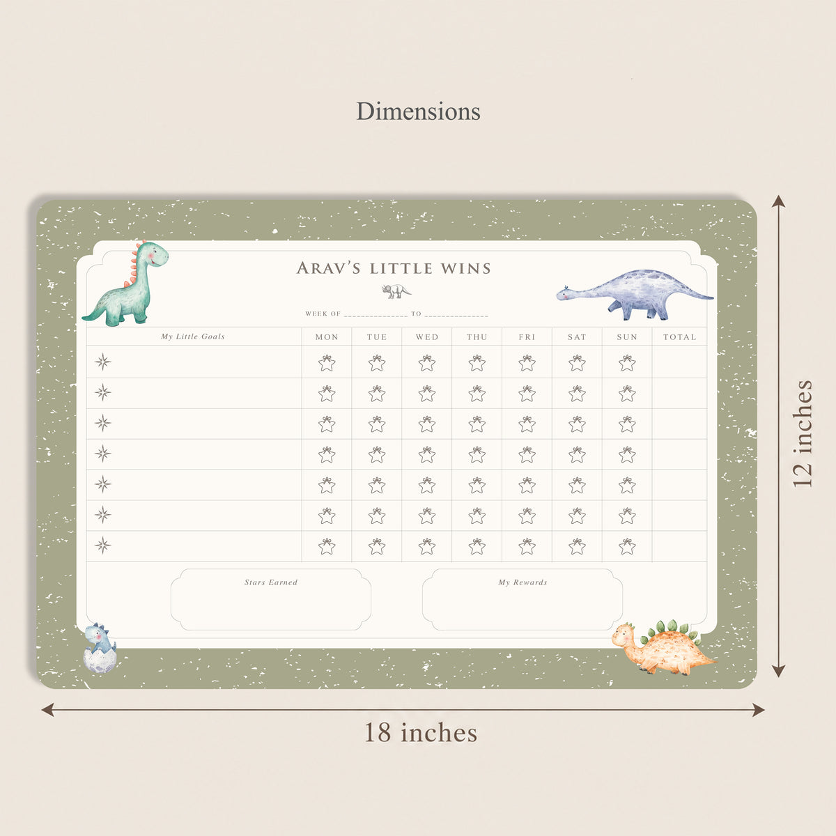 Little Rex Reward Chart