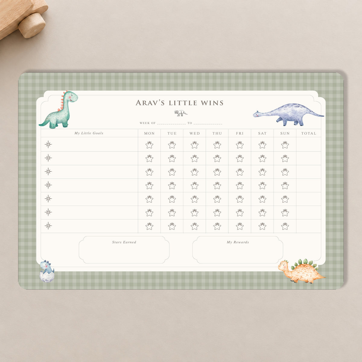 Little Rex Reward Chart