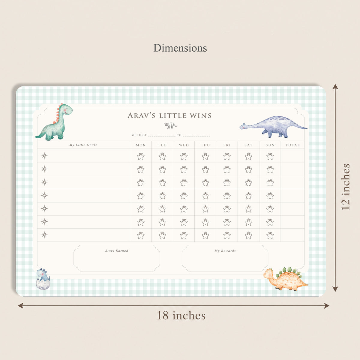 Little Rex Reward Chart
