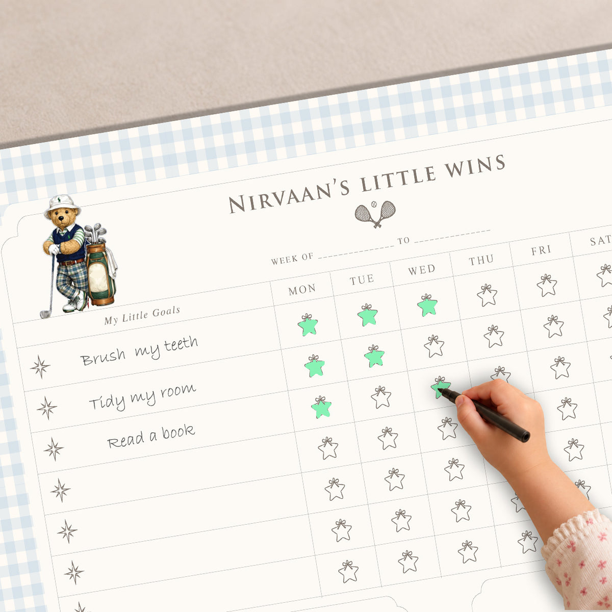 Sports Club Reward Chart