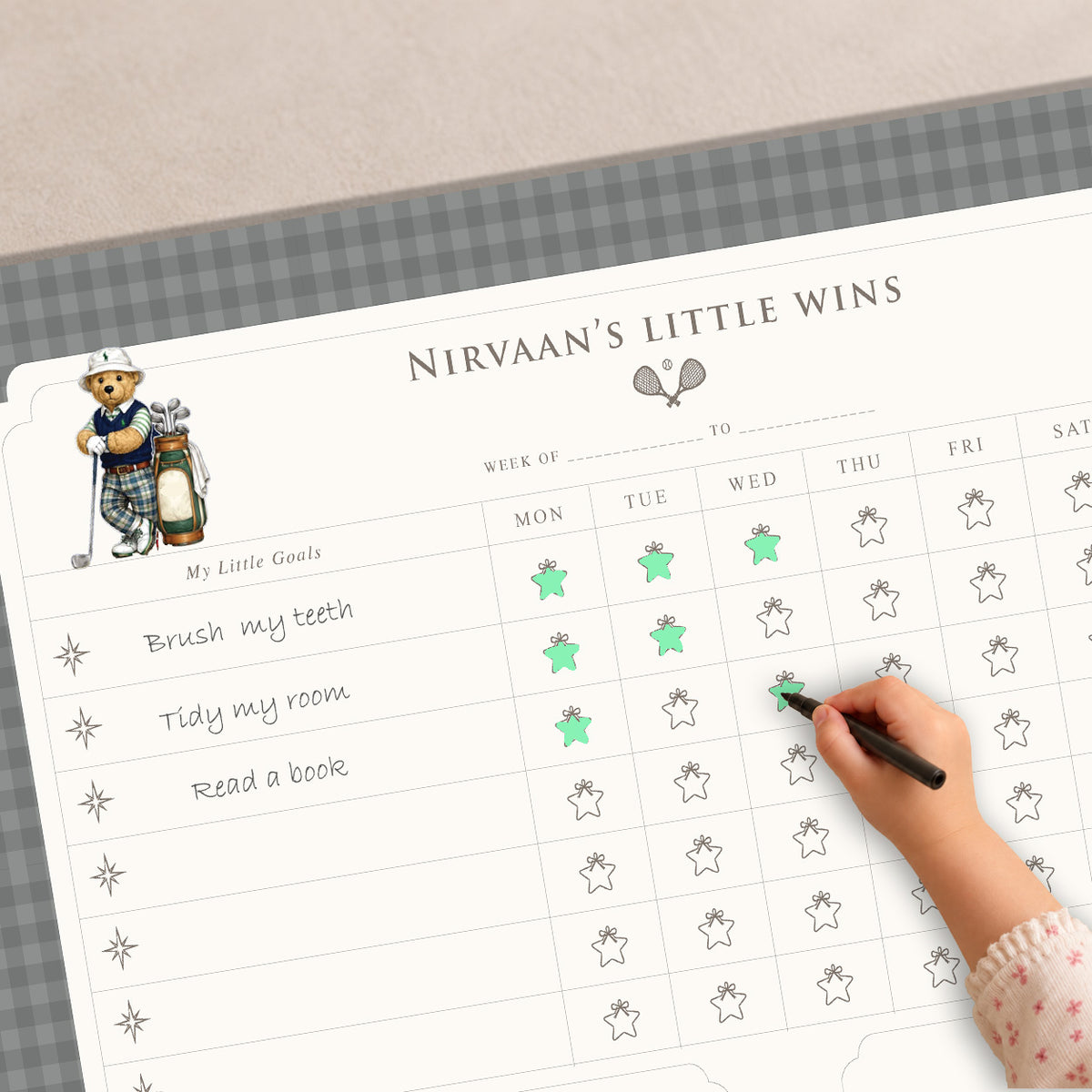 Sports Club Reward Chart
